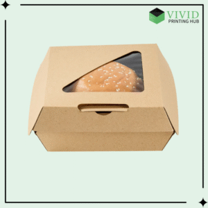 Corrugated Burger Boxes with Window - Vivid Printing Hub