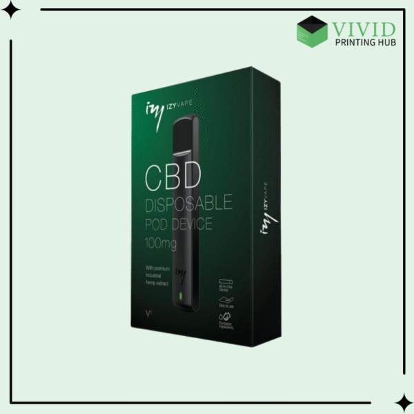 Custom CBD Pod Boxes - Vivid Printing Hub