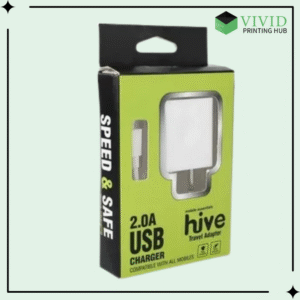 Custom Mobile Charger Boxes - Vivid Printing Hub
