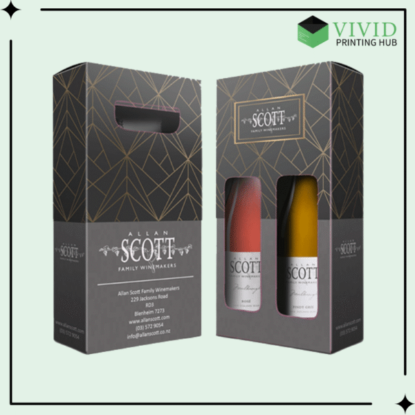 Custom Wine Boxes - Vivid Printing Hub