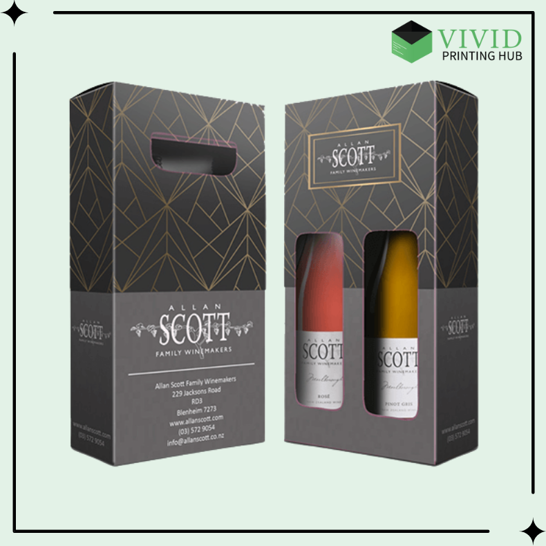 Custom Wine Boxes - Vivid Printing Hub