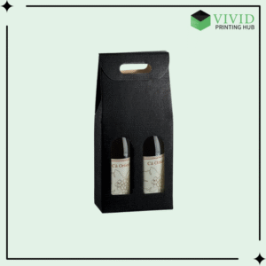 Double Wine Bottle Carrier Boxes - Vivid Printing Hub