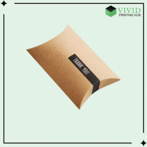 Kraft Pillow Boxes- Vivid Printing Hub
