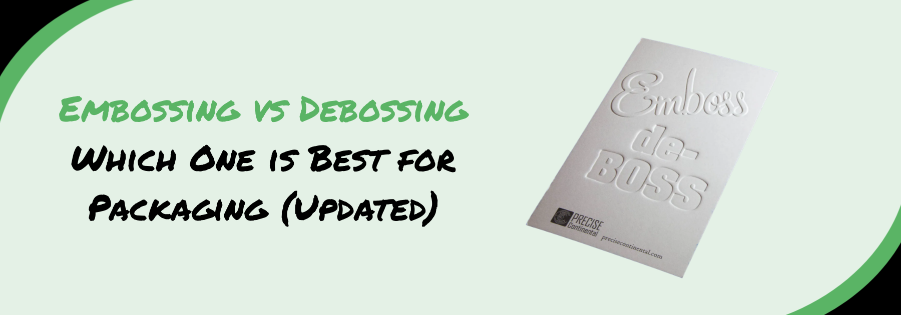 Embossing vs Debossing