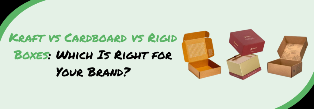 Kraft vs Cardboard vs Rigid Boxes Which Is Right for Your Brand